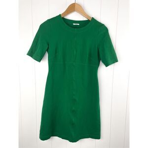 Wolford Green‎ Professional Modest Sleek Minimalist Career Dress Size 38 (S)